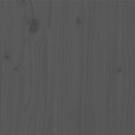 vidaXL Cadre de lit sans matelas bois massif de pin gris 200x200 cm