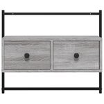 vidaXL Meuble TV mural sonoma gris 60 5x30x51 cm bois d'ingénierie