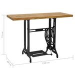 vidaXL Table console avec machine à coudre 110x40x75 cm