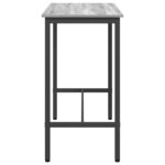 vidaXL table Gris Sonoma 100 x 50 x 90 5 cm Bois d'ingénierie et acier