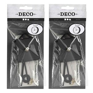 2 mécanismes d'horloge avec aiguilles - max. 10 mm