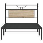 vidaXL Cadre de lit sans matelas chêne sonoma 107x203 cm