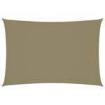 vidaXL Voile de parasol tissu oxford rectangulaire 2 5x4 5 m beige