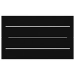 vidaXL Armoire d'évier avec lavabo intégré Noir Aggloméré