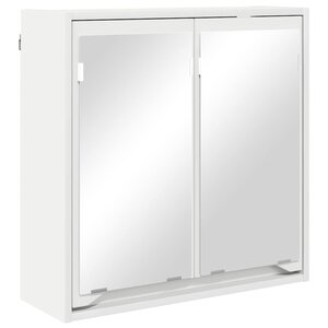 vidaXL Armoire Miroir de Salle de Bain Blanc 60 x 20 x 60 cm