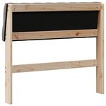 vidaXL Tête de lit capitonnée Taupe 90 cm Pin massif
