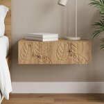 vidaXL Table d'appoint murale 59 x 34 5 x 17 cm Bois d'ingénierie