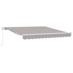 vidaXL Auvent rétractable Gris clair 300 x 250 x 165 cm