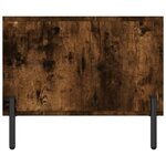 vidaXL Table basse chêne fumé 90x50x40 cm bois d'ingénierie