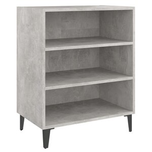 vidaXL Buffet gris béton 57x35x70 cm bois d'ingénierie