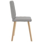 vidaXL Chaises à manger lot de 4 gris nuage tissu