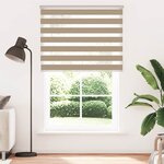 vidaXL Store zèbre marron sable largeur du tissu 135 9 cm polyester