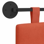 vidaXL Tête de lit suspendue Rouge orange Tissu en velours côtelé