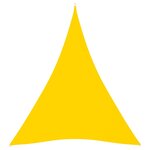 vidaXL Voile de parasol Tissu Oxford triangulaire 5x6x6 m Jaune