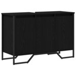 vidaXL Cabinet de lavabo Chêne noir 91x35x60 cm Bois d'ingénierie