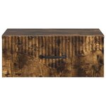 vidaXL Cabinet de chevet mural Chêne fumé 49 x 34 5 x 20 cm