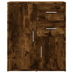 vidaXL Buffets 2 Pièces chêne fumé 60x31x70 cm bois d'ingénierie