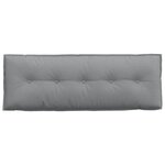 vidaXL Coussin de Dos Gris clair 140 x 19 x 50 cm tissu