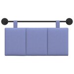 vidaXL Tête de lit suspendue Bleu denim Tissu