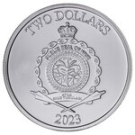 Pièce de monnaie 2 Dollars Niue 2023 1 once argent BU – Arbre de vie