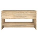 vidaXL Table basse Chêne sonoma 80x50x40 cm Bois d'ingénierie