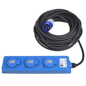 Proplus prise de courant schuko à 3 voies 20 m 2 usb