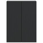 vidaXL Armoire Murale Noir 66 x 34 5 x 90 cm Bois d'ingénierie