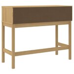 vidaXL Table console FLORO marron cire 89 5x36 5x73 cm pin massif