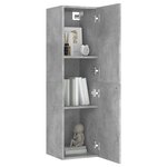 vidaXL Ensemble de meubles TV 8 Pièces Gris béton Bois d'ingénierie