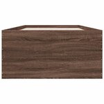 vidaXL Cadre de lit chêne marron 90x190 cm bois d'ingénierie