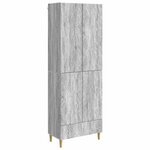 vidaXL Ensemble de Meubles 2 Pièces Sonoma gris Bois d'ingénierie