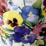 Bouquet de pensées - tasse en porcelaine fine