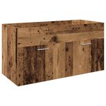 vidaXL Ensemble de meubles salle de bain 3 Pièces bois d'ingénierie