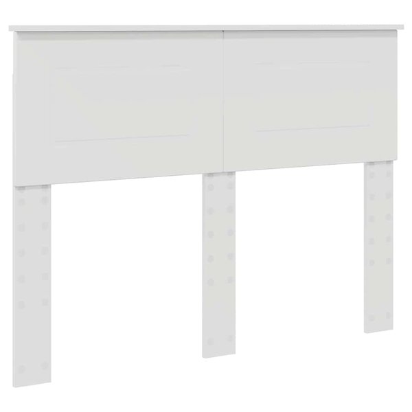 vidaXL Tête de lit avec tête de lit Blanc 120 cm Bois d'ingénierie