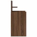vidaXL Table de chevet avec 2 tiroirs chêne marron 38x34x80 cm