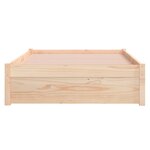 vidaXL Cadre de lit sans matelas blanc bois massif 100x200 cm