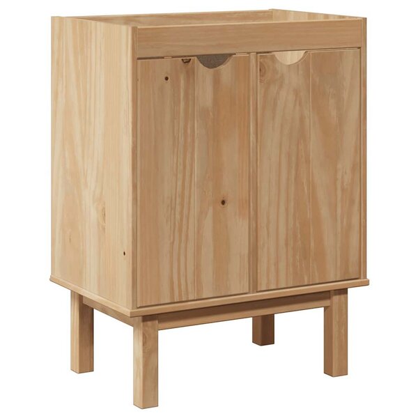 vidaXL Meuble de lavabo de salle de bain OTTA 59x40x80 cm bois massif