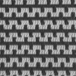 vidaXL Tapis d'extérieur Chevron ARAKIL Noir et gris 400 x 250 cm