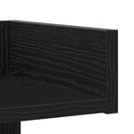 Bibliothèque vidaXL Noir Chêne 86x25 5x140 cm en Bois d'ingénierie