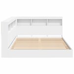 vidaXL Lit bibliothèque Blanc 140 x 200 cm Bois d'ingénierie