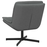 vidaXL Chaise pivotante Gris foncé 63 x 75 x 76 cm tissu
