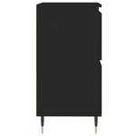 vidaXL Buffet Noir 60x35x70 cm Bois d'ingénierie