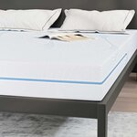 vidaXL Matelas Blanc 140 x 200 cm Mousse