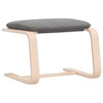 vidaXL Repose-pied Gris foncé 51x41x40 cm Tissu