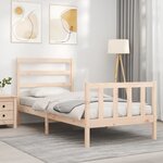 vidaXL Cadre de lit sans matelas 90x200 cm bois de pin massif