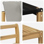 vidaXL Ensemble de canapés d'extérieur 11 pc Blanc et gris clair