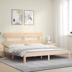 vidaXL Cadre de lit sans matelas 200x200 cm bois massif de pin