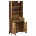 vidaXL Haut Armoire Bois Ancien 69 5 x 32 5 x 180 cm Bois d'ingénierie