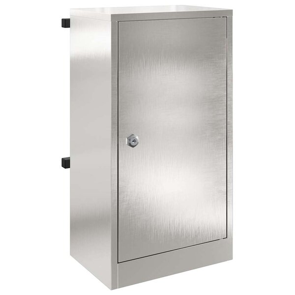 vidaXL boîte aux lettres Noir 30 x 23 x 55 cm Acier inoxydable