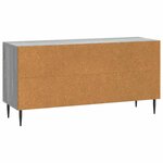 vidaXL Meuble TV Sonoma gris 102 x 34 5 x 50 cm Bois d'ingénierie
